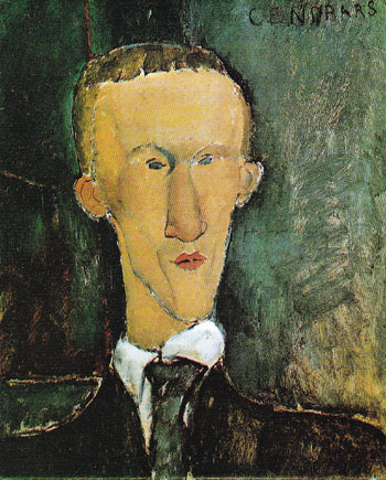 Portrait of Blaise Cendrars 1918 - Amedeo Modigliani reproduction oil painting