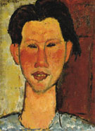 Portrait of Chaim Soutine 1915 - Amedeo Modigliani reproduction oil painting