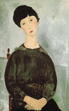 Young Girl 1918 - Amedeo Modigliani reproduction oil painting