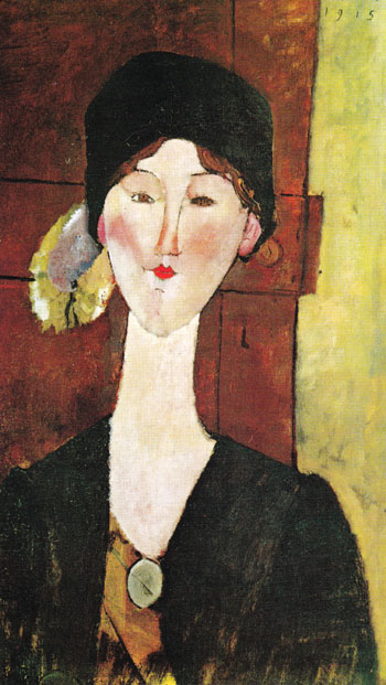 Beatrice Hastings 1915 - Amedeo Modigliani reproduction oil painting