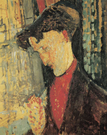 Portrait of Frank Burty Haviland 1914 - Amedeo Modigliani reproduction oil painting