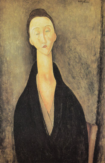 Madame Zborowska 1918 - Amedeo Modigliani reproduction oil painting