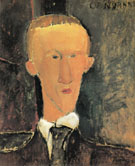 Portrait of Blaise Cendrars 1917 - Amedeo Modigliani reproduction oil painting