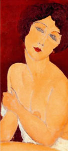 Beautiful Roman Girl - Amedeo Modigliani reproduction oil painting