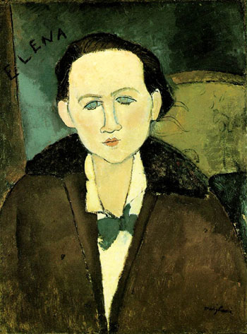 Elena Pavlowski - Amedeo Modigliani reproduction oil painting