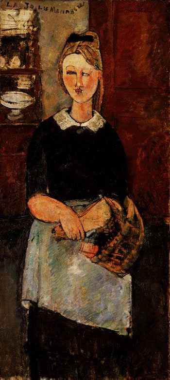 Pretty Housewife - Amedeo Modigliani reproduction oil painting