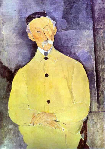 Monsieur Lepoutre 1916 - Amedeo Modigliani reproduction oil painting