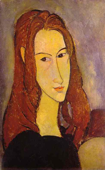 Portrait of a Girl 1917 - Amedeo Modigliani reproduction oil painting