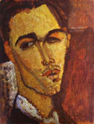 Portrait of the Spanish Painter Celso Lagar 1915 - Amedeo Modigliani reproduction oil painting