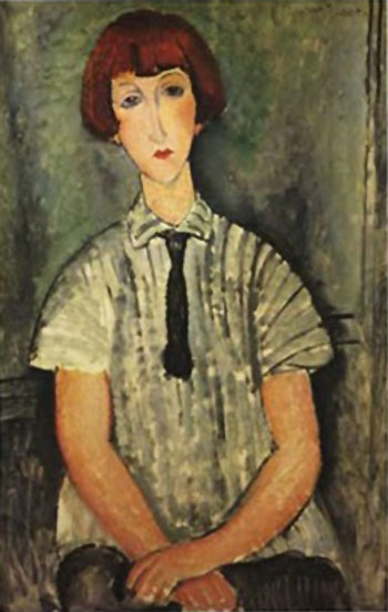 Young Girl - Amedeo Modigliani reproduction oil painting