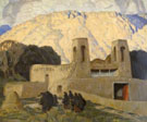 Church at Chimaya 1929 - Ernest L Blumenschein