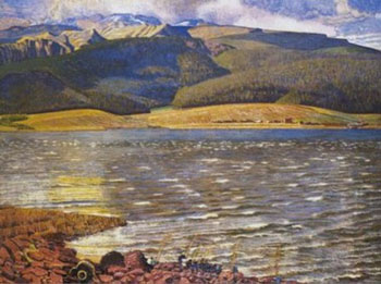 Eagles Nest Lake Approximate - Ernest L Blumenschein reproduction oil painting