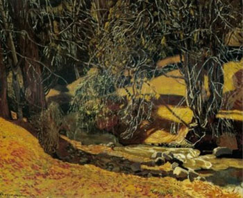 Taos Creek 1925 - Ernest L Blumenschein reproduction oil painting