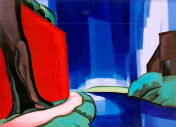 Azure 1933 - Oscar Bluemner reproduction oil painting