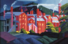 Jersey Silk Mills - Oscar Bluemner reproduction oil painting