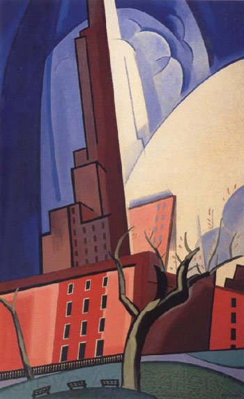 Circles of Washington Square 1935 - Oscar Bluemner reproduction oil painting