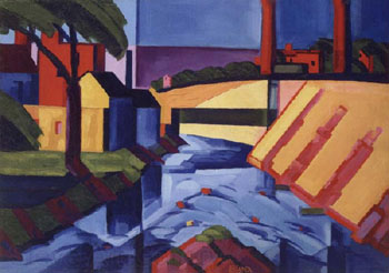 Evening Tones 1911 - Oscar Bluemner reproduction oil painting