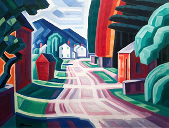 Form and LIght Motif in West New Jersey 1914 - Oscar Bluemner reproduction oil painting