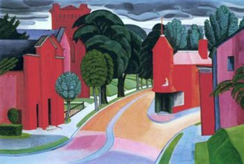 New Jersey Town - Oscar Bluemner reproduction oil painting