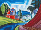 Space Motive A N J Valley 1917 - Oscar Bluemner