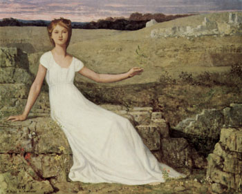 Hope B 1872 - Pierre Puvis de Chavannes reproduction oil painting