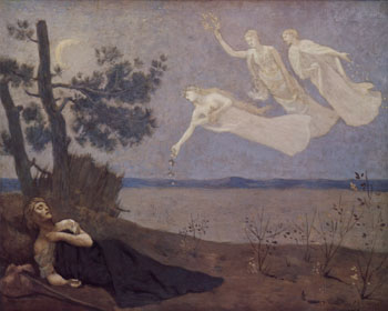 The Dream 1883 - Pierre Puvis de Chavannes reproduction oil painting