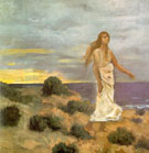 Mad Woman at the Edge of the Sea 1851 - Pierre Puvis de Chavannes reproduction oil painting