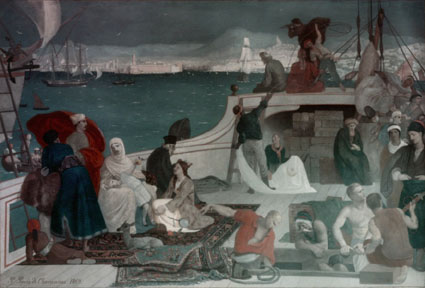 Marseille Eastern Gate - Pierre Puvis de Chavannes reproduction oil painting
