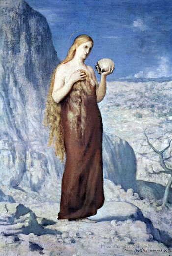 Mary Magdalene at St Baume - Pierre Puvis de Chavannes reproduction oil painting