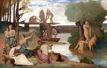 River - Pierre Puvis de Chavannes reproduction oil painting