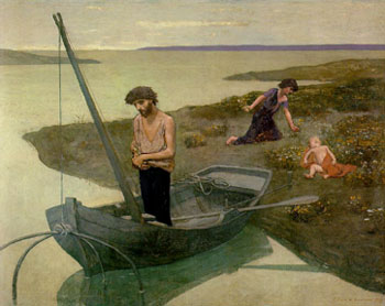 The Poor Fisherman - Pierre Puvis de Chavannes reproduction oil painting