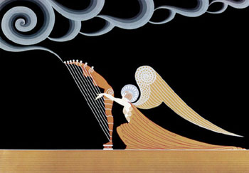 The Angel - Erte reproduction oil painting