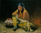 Braiding the Quiver - E Irving Couse reproduction oil painting