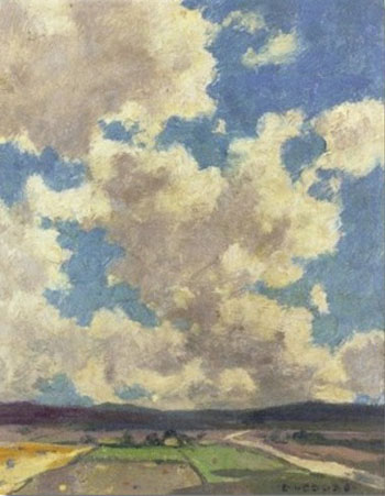 Clouds Over Taos Valley 1911 - E Irving Couse reproduction oil painting