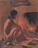 Indian Roasting Corn - E Irving Couse