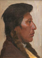 Klikitet Head - E Irving Couse reproduction oil painting