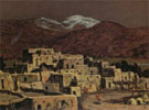 Pueblo Moonlight - E Irving Couse reproduction oil painting