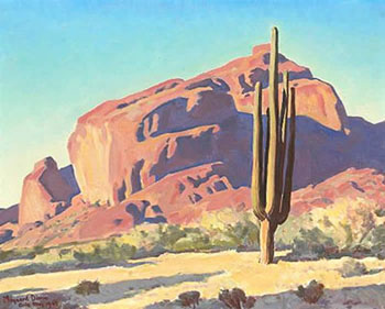 Camel Back Mountain 1940 - Maynard Dixon reproduction oil painting