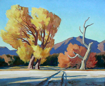 Cottonwood Crossing - Maynard Dixon reproduction oil painting