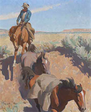 Cut Bank Tucson 1942 - Maynard Dixon reproduction oil painting