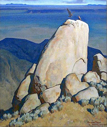 Eagles Roots - Maynard Dixon reproduction oil painting