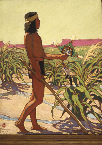 Guard of the Cornfield - Maynard Dixon reproduction oil painting