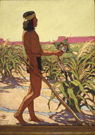 Guard of the Cornfield - Maynard Dixon reproduction oil painting