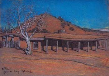 Hubbell Trading Post - Maynard Dixon reproduction oil painting