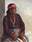Mah to Kah Hopi Man 1923 - Maynard Dixon reproduction oil painting