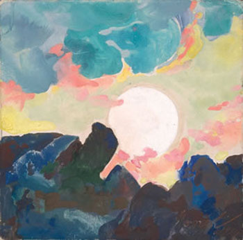 Moonrise c1934 - Maynard Dixon reproduction oil painting