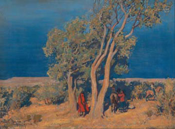 Navajo Riders - Maynard Dixon reproduction oil painting