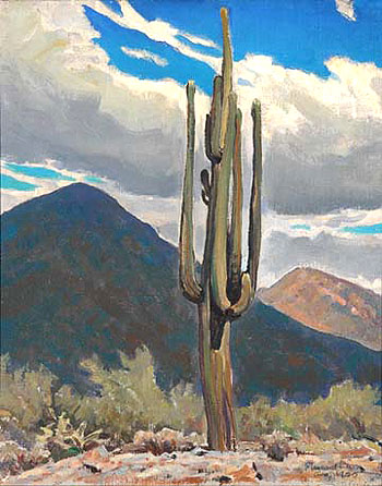Saguaro - Maynard Dixon reproduction oil painting