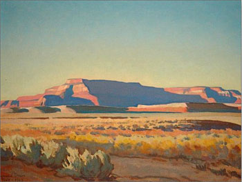 Striped Mesa - Maynard Dixon reproduction oil painting