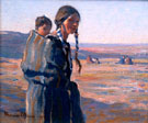 Young Indian Mother - Maynard Dixon reproduction oil painting